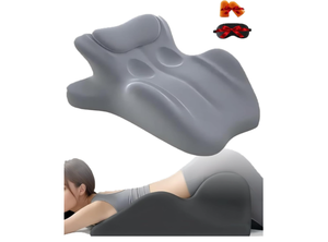 lot 152 image: Sweet Spot Pillow - 27° Angle Perfect Position, Enhance Experience, Multi-Functional Couple Pillow for Spinal, Arcova Ergonomic Posture Seat Ideal for Sitting & Lying (Grey)