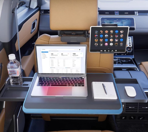 lot 181 image: Portable Car Seat Tray Table, Car Backseat Table, Adjustable Seat Back Laptop Desk