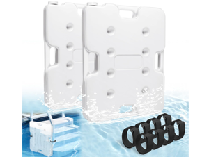 lot 198 image: 2PCS 22.5 x 18 Extra Large Swimming Pool Ladder Weights