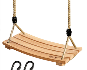 lot 192 image: PELLOR Beech Wood Tree Swing Seat Hanging Swing Seat for Adult Kids Children Swing Chair Indoor and Outdoor Garden Play
