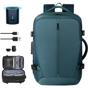 lot 239 image: Vacuum Backpack Travel with Pump 50L Expandable Airback Backpack Water Resistant with TSA Lock for Women & Men (Blue)