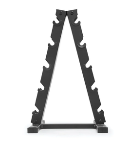 lot 205 image: Marcy 150 lb. Rubber Hex Dumbbell Set with Rack (ONLY RACK)