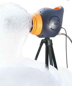 lot 38 image: Tinleon Foam Machine for Kids - Easy to Use Foam Making Toy with Large Foams Production, Perfect for Birthdays, Celebrations, and Backyard Events