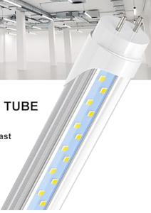 lot 282 image: JESLED 4 Count 4FT LED Type AB Light Bulbs, 24W 3000LM 5000K Daylight White, Plug and Play or Ballast Bypass, 4 Foot Flourescent Tube Replacement, ETL Listed, Dual-end, Clear, Warehouse Lights 4Pack