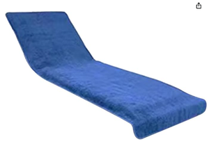 lot 287 image: Foldable Quick Drying Pool Lounge Chair with pillow Anti Slip Beach Chair Lounge Cushion Cover for Summer Lounger 75x24x3