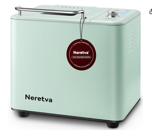 lot 293 image: Neretva 20-IN-1 Bread Maker, Dual Heater 2LB Bread Machine Stainless Steel Bread Maker Machine Nonstick Ceramic Pan Compact for Gluten FreeSourdoughWhole Wheat BreadYogurt, Breadmaker-Light Green
