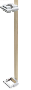 lot 298 image: Safety Innovations No Hole Stairway Baby Gate Mounting Kit - Fits Posts from 2 34 inches to 3 12 inches Wide with Square or Round Tops - No Adhesives On Or Screws in Your Posts, (1-Pack)