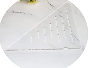 lot 378 image: PIAOLGYI 2 Pcs Replacement Shelf for IKEA Milsbo Tall Indoor Greenhouse Cabinet, Triangular Acrylic Corner Shelves Extra Shelves Accessories Compatible with Tall IKEA Milsbo Glass Cabinet