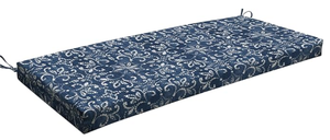 lot 379 image: Honeycomb Outdoor Essentials Bench Cushion, 44 x 18, Boheme Seat Pad for Porch Swing and Patio Furniture