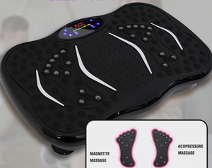 lot 398 image: GMCXAX Vibration Plate Exercise Machine with 99 Levels Speed and Bluetooth, Vibrating Plate Machine for Weight Loss, Body Shaping, Health Conditioning, and Massage, Black