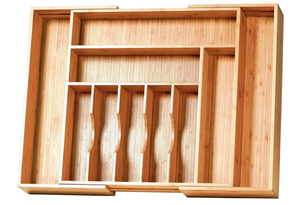 lot 441 image: Extra Large Expandable Kitchen Siverware Utensils Drawer Organizer, 19 Deep