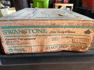 lot 39 image: Swanstone drop in sink