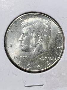 lot 07 image: 1964 US KENNEDY HALF DOLLAR