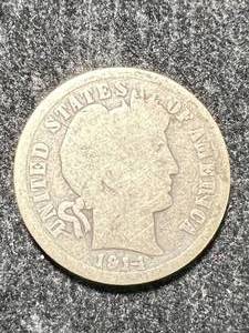 lot 11 image: 1914 US BARBER DIME