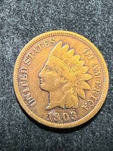 lot 26 image: 1903 US INDIAN HEAD CENT
