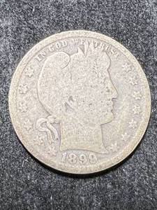 lot 32 image: 1899 US BARBER QUARTER