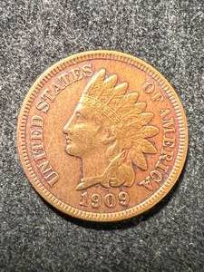 lot 57 image: 1909 US INDIAN HEAD CENT