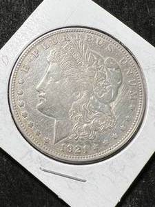 lot 76 image: 1921 US MORGAN SILVER DOLLAR