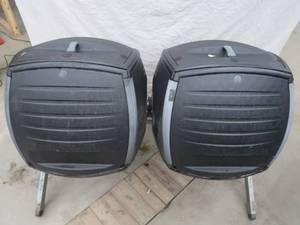 lot A7 image: LIFETIME DUAL COMPOST TUMBLER