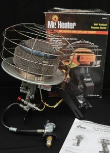 lot A10 image: NEARLY NEW MR HEATER RADIANT HEATER