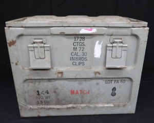 lot 77 image: LARGE SMALL ARMS AMMO BOX