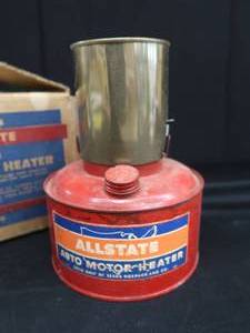lot 91 image: ANTIQUE ALLSTATE AUTO MOTOR HEATER