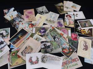 lot 101 image: ANTIQUE POSTCARDS