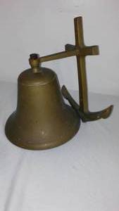 lot 857 image: Solid Brass Bell.