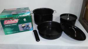 lot 858 image: Coleman Camping Cook set New Like New.