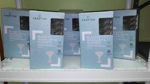 lot 894 image: NEW Cofton Plastic Margarita Glasses (20 ct) Clear