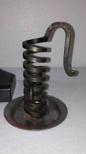 lot 942 image: Vintage Cellar-Rat Wrought Iron Candle Holder.