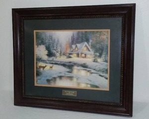 lot 959 image: Thomas Kinkade Deer Creek Cottage