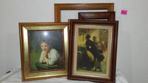 lot 969 image: Rembrandt and Daumier Reproduction Framed Art