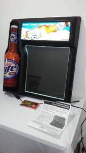 lot 633 image: Miller Lite Write On Lighted Blackboard.
