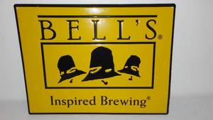 lot 637 image: Bells Inspired Brewing Metal Sign.