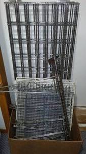 lot 652 image: Stainless Shelving Panels, Wall Hangers and More.