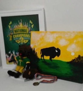 lot 656 image: NDSU THUNDAR Stuffie And More.