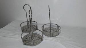 lot 681 image: Condiment Caddys (11) Chrome Metal.