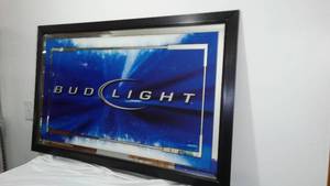 lot 982 image: Bud Light Reflective Wall Dcor.