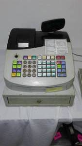 lot 683 image: Royal Cash Register, Powers On. Model Alpha 583Cx.