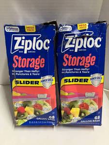 lot 36 image: Ziploc Slider Gallon Bags