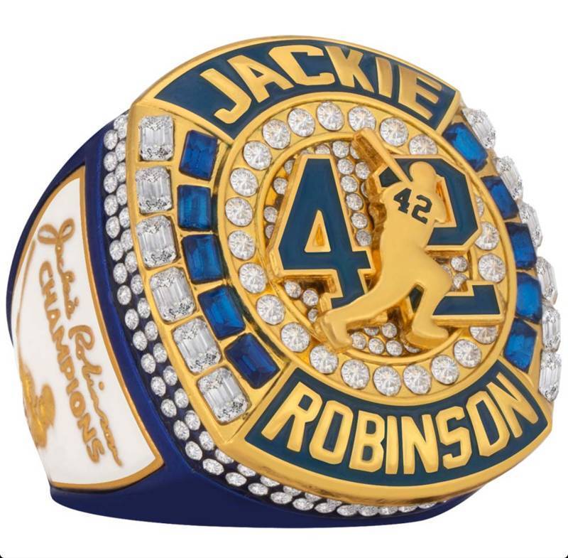 lot 4C image: Jackie Robinson #42 Collectors Baseball Championship Ring - Brand New