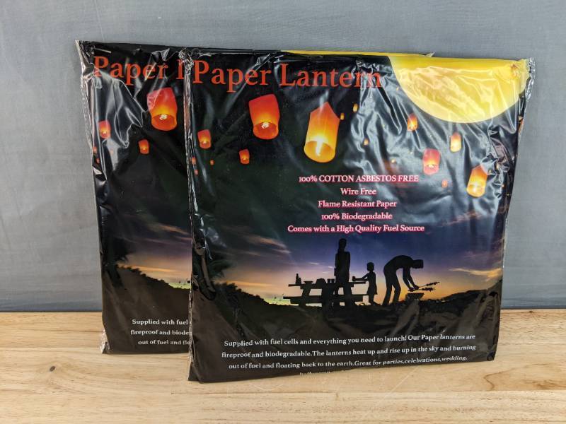 lot 81L image: 2 Ten Packs Paper Lanterns - Brand New