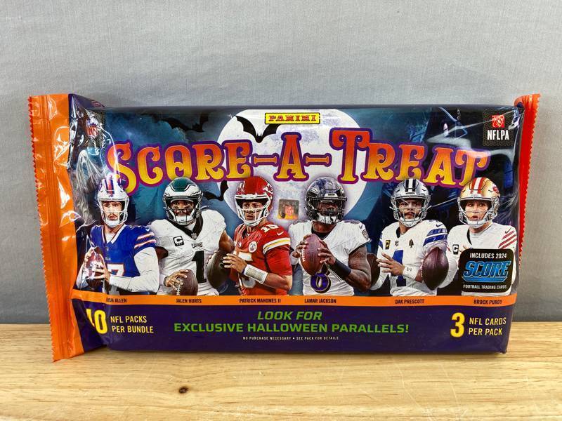 lot 35A image: Brand New 2024 Panini Score-A-Treat NFL Football Card Bundle - 40 Packs