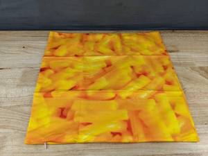 lot 265 image: Macaroni and Cheese Print Throw Pillow Cover, 16.75 Inch Square - Brand New