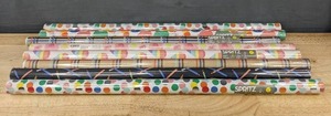 lot 157 image: 8 Rolls Spritz Gift Wrap in Assorted Patterns - Brand New