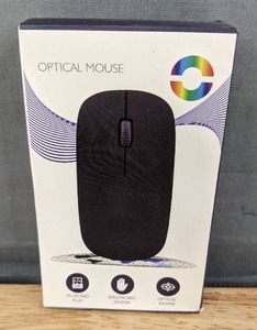 lot 174 image: Wired USB Optical Mouse, Ultra-Slim Ergonomic Design, Plug and Play - Brand New