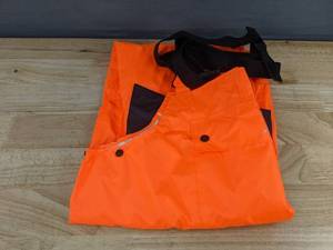 lot 177 image: RainRider Mens Hunting Bibs Bright Orange Size Small - Brand New