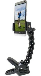 lot 180 image: Golf Gadgets Swing Recording System with Jaws Clamp & Gooseneck Mount - Brand New