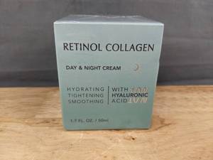 lot 186 image: Retinol Collagen Day & Night Cream, 1.7 oz - Brand New